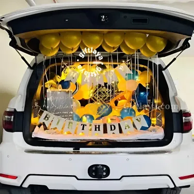 Golden Car Decor