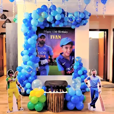 Cricket Theme Birthday Decoration