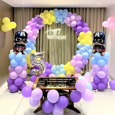 Captain America Theme Decoration