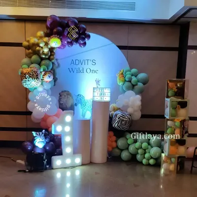 Jungle Theme Birthday Setup