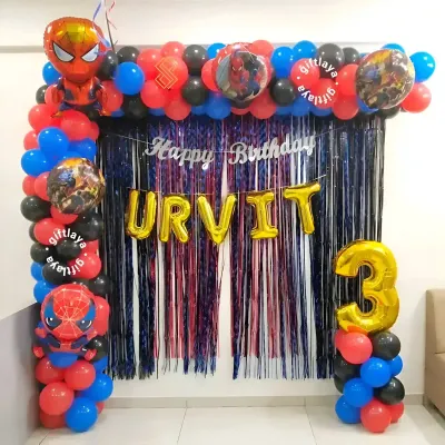 Spiderman Theme Balloon Decor