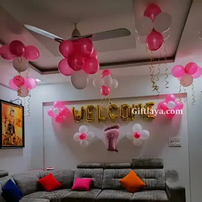 Welcome Baby Girl Decor
