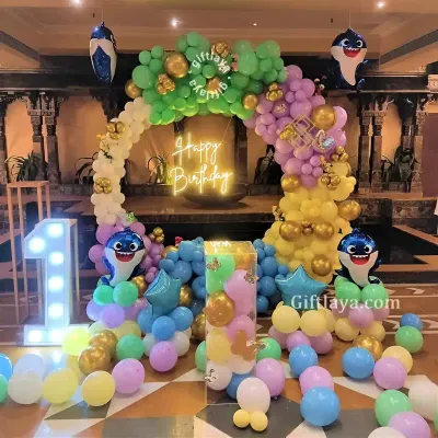 Baby Shark Theme Stage Decoration