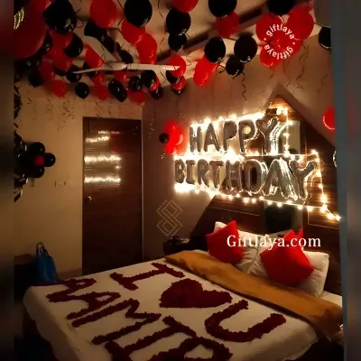 Romantic Birthday Room Decoration