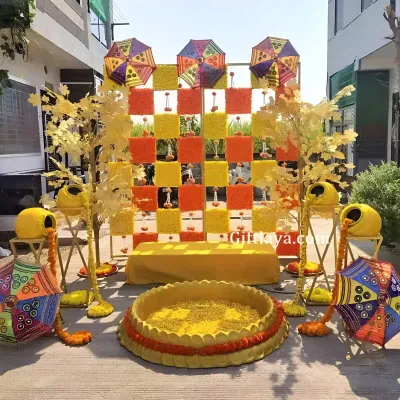 Desi Haldi Decoration