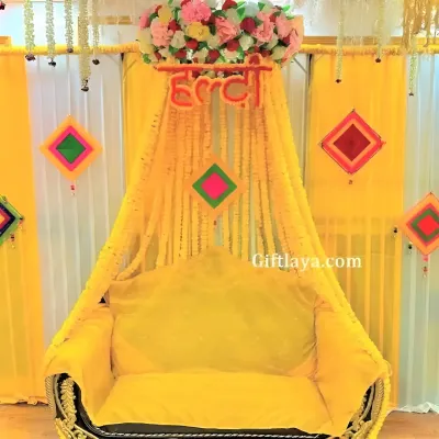 Home Flower Decoration for Haldi