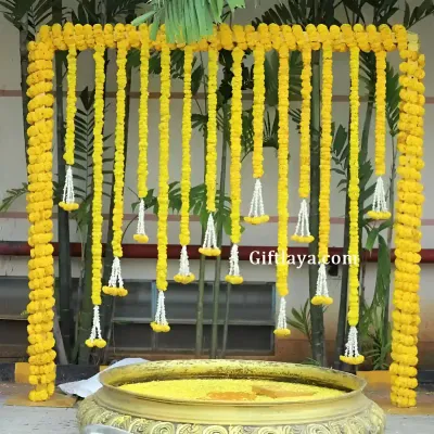 Flower Haldi Decoration