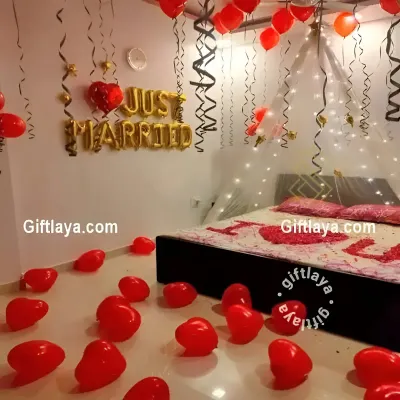 Romantic Wedding Bed Decoration