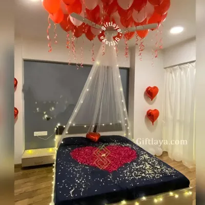 Suhaag Raat Room Decoration