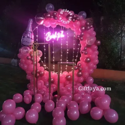 Pink Bachelorette Decoration