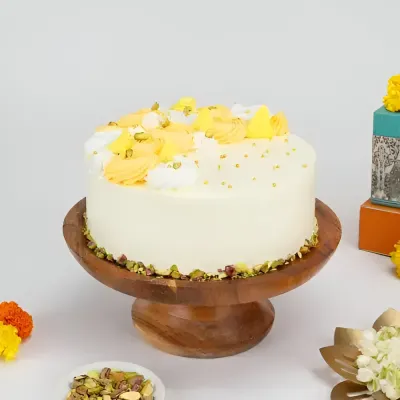 Royal Saffron Rasmalai Cake