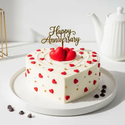 Sugar Free Heart Shaped Cake