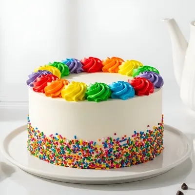 Vanilla Rainbow Cake