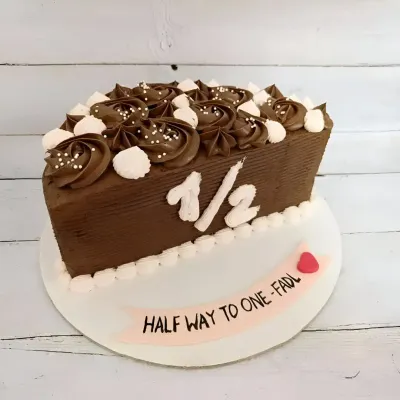 Half Birthday Chocolate Cake