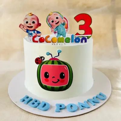 Classic Cocomelon Theme Cake