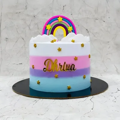 Colourful Rainbow Cake