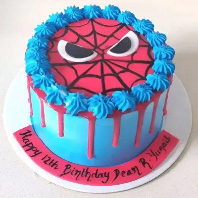 Classic Spiderman 1st Birthday Cake