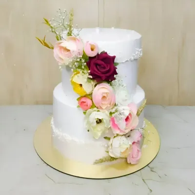 Floral Wedding Cake