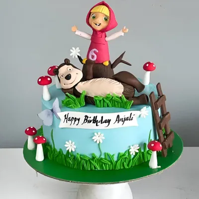 Masha and Bear Cake for Birthday