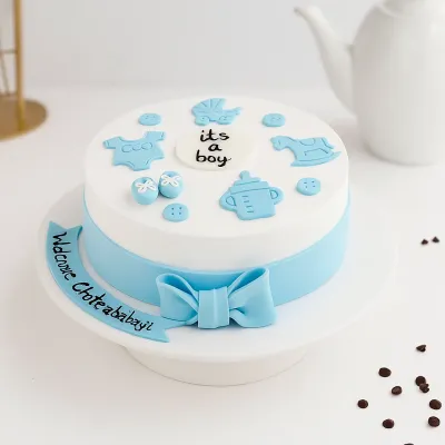 New Born Baby Cake for Boy