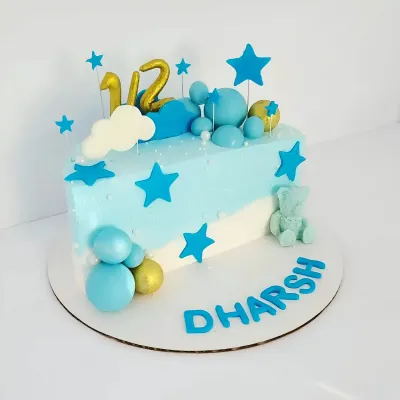 Half Birthday Crown Cake