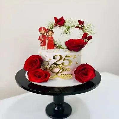 25th Anniversary Cake
