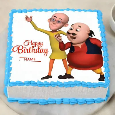 Motu Patlu Cream Cake