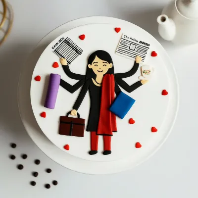 Multi-Tasking Mom Cake