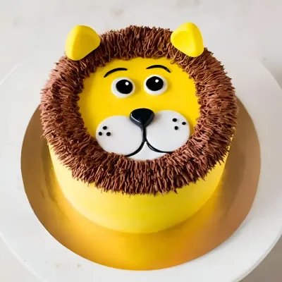 Lion Face Cake