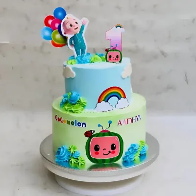Cocomelon Cutout Cake