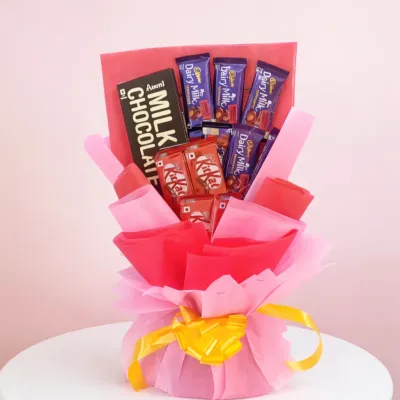 Cute Chocolate Bouquet for Girlfriend
