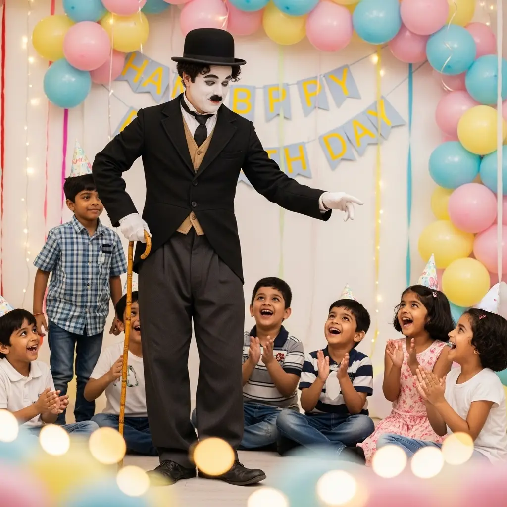 Charlie Chaplin For Kids Birthday Party