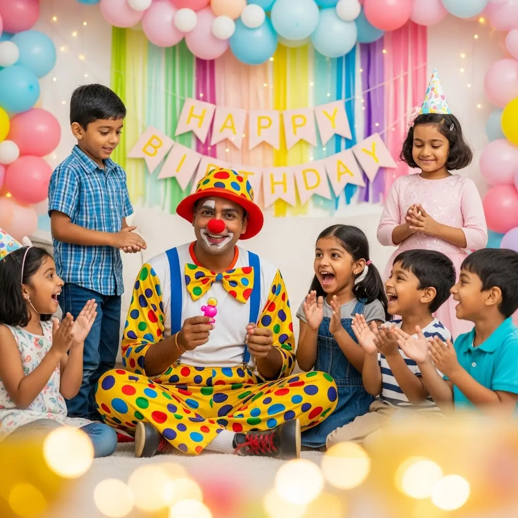 Clown For Kids Birthday Function