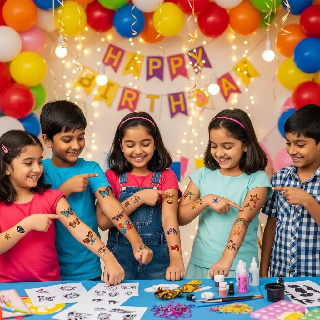 Tattoo Artist For Kids Birthday Celebration