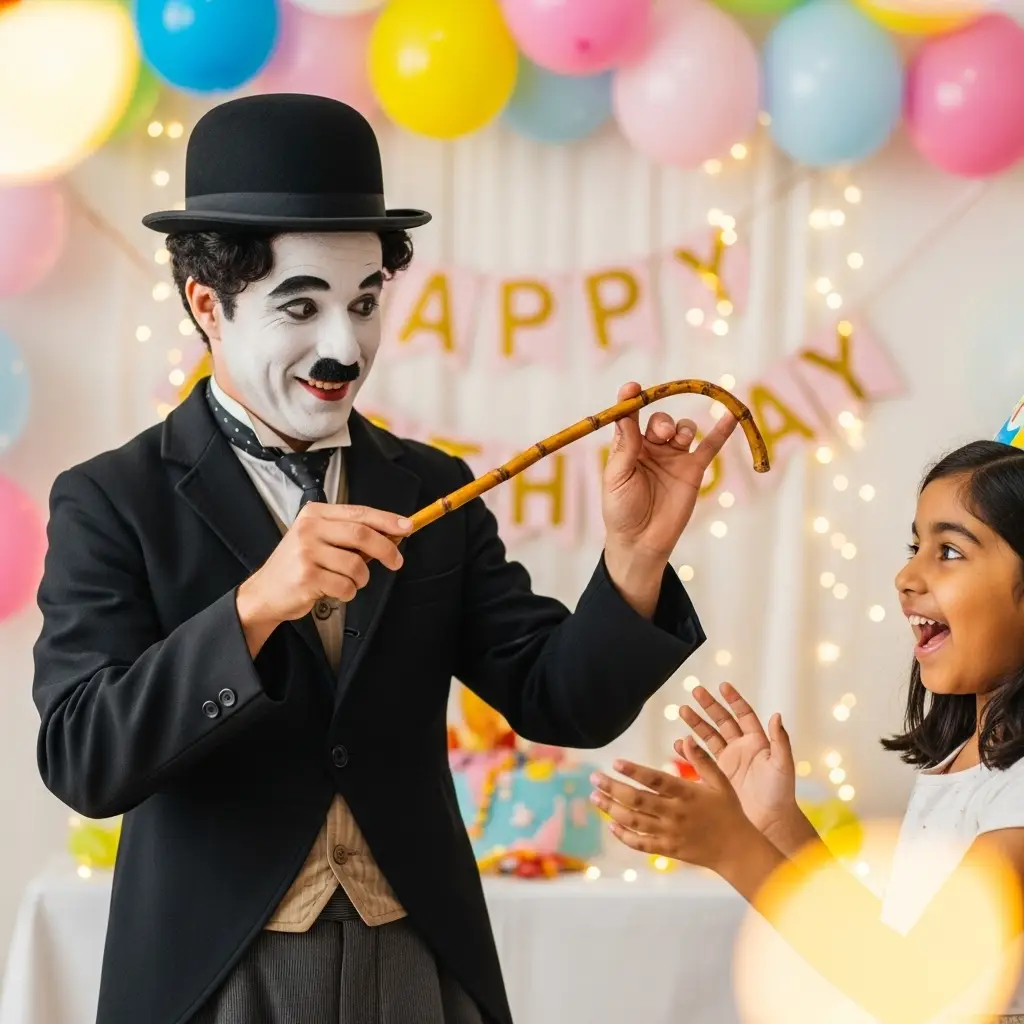 Charlie Chaplin For Kids Birthday Party