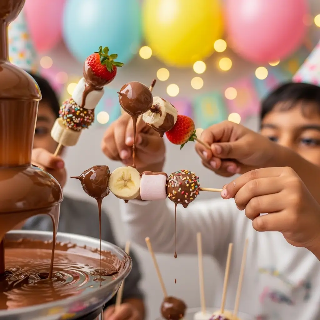 Chocolate Fountain For Kids Birthday Party