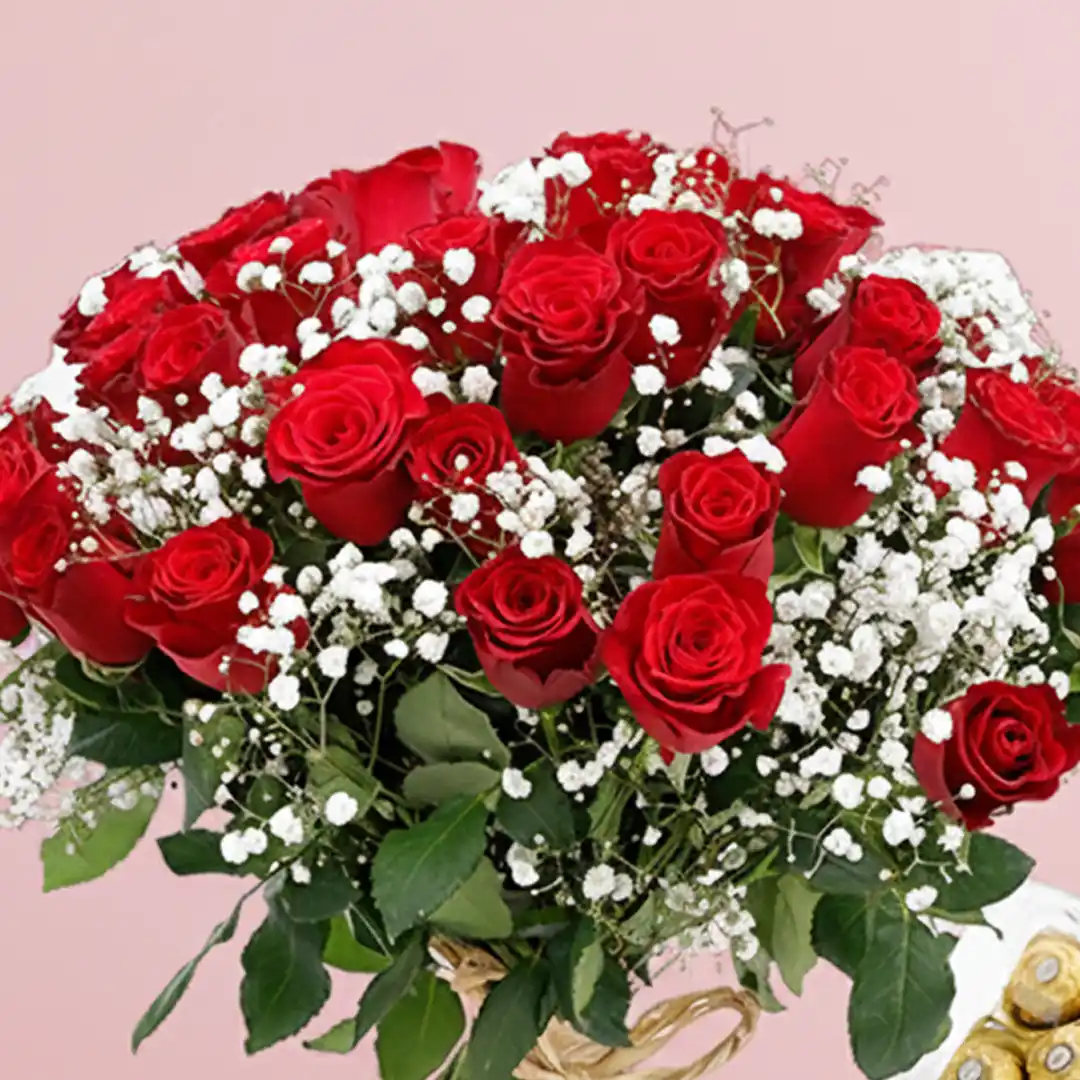 Romantic Rose Chocolate Box