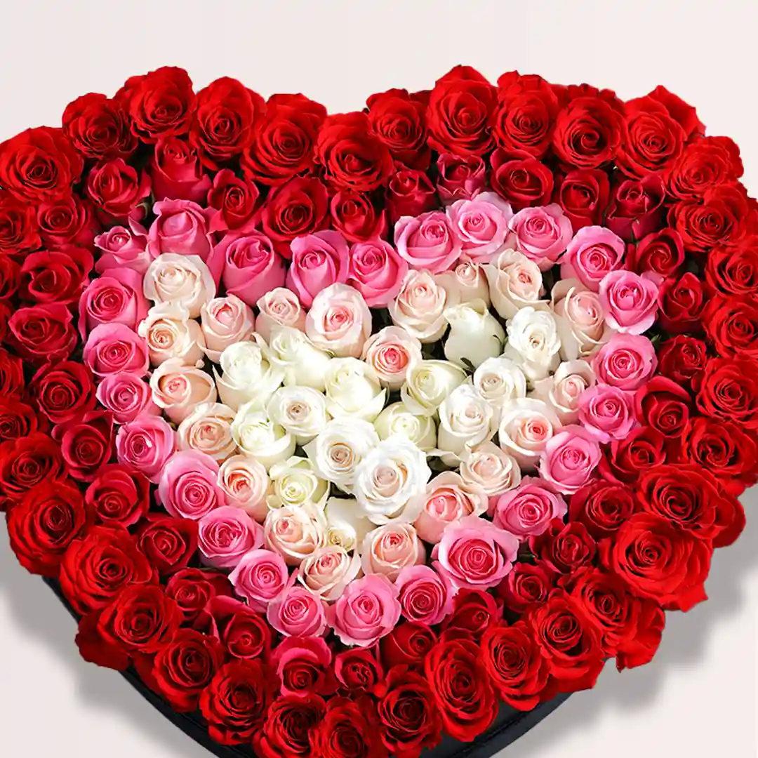 Heart Shape Rose Bouquet for Romantic Gifting