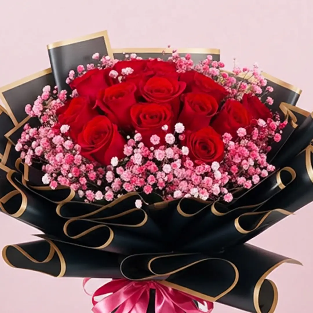 Valentine Special Flower Bouquet for Girlfriend