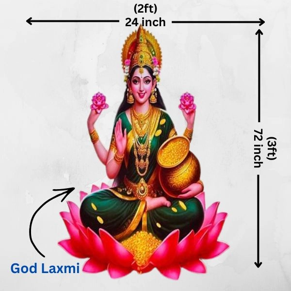 Laxmi Ji Name Board with Kalash