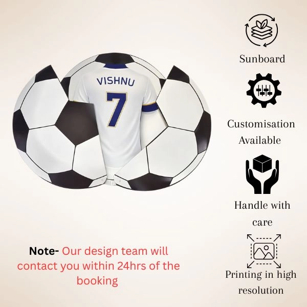 Football Theme Name Board for Champ