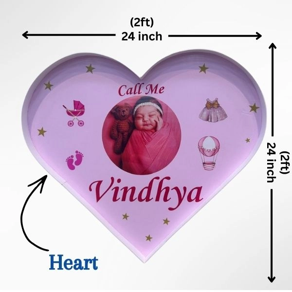 Cute Radha Ji Baby Name Reveal Board