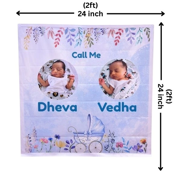 Baby Twins Flex Name Board