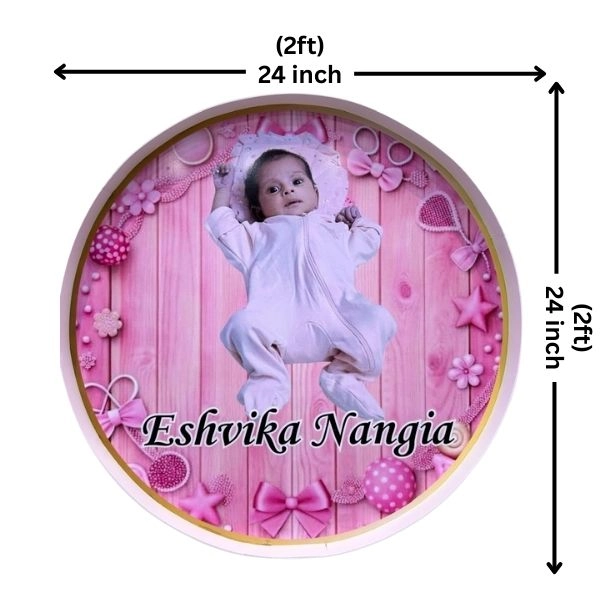 Customizd Round Board for Name Reveal