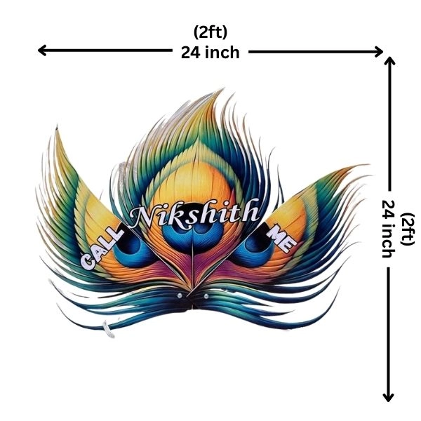 Peacock Name Board for Newborn 