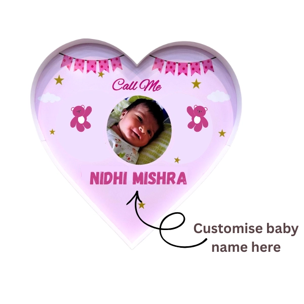 Cute Baby Girl Name Reveal Board