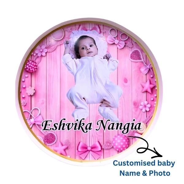 Customizd Round Board for Name Reveal