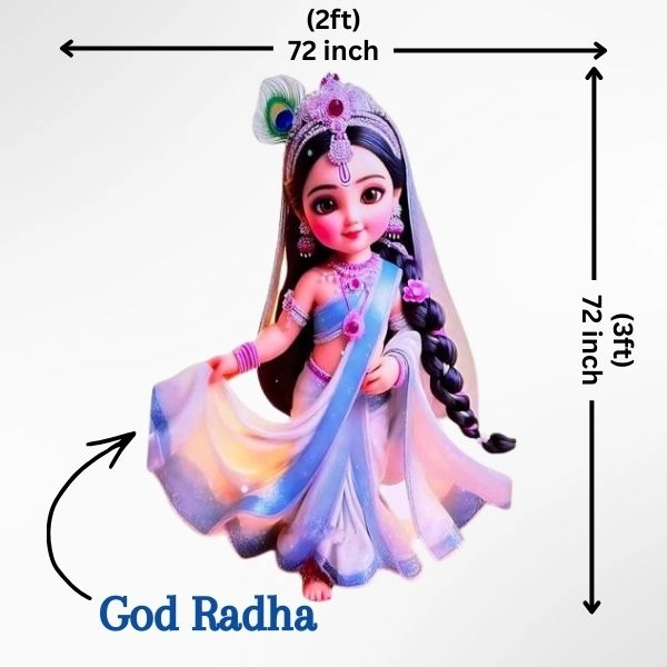 Cute Radha Ji Baby Name Reveal Board