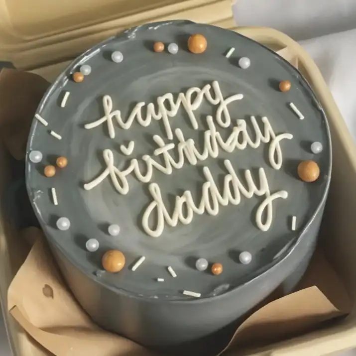 Grey Bento Box Cake