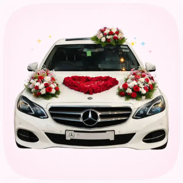 Wedding car decoration